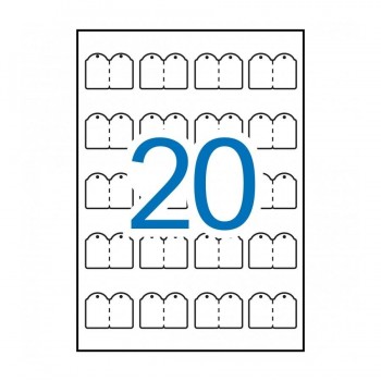 Etiqueta tarjeta colgante Apli 36x53 milimetros 10 hojas 11947