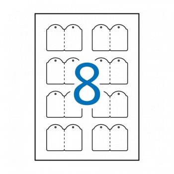 Etiqueta tarjeta colgante Apli 36x53 milimetros 10 hojas 11947