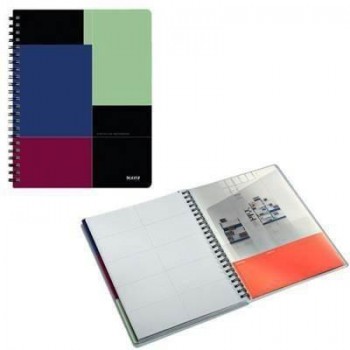 Cuaderno microperforado Leitz Executive Get Organised PP 80h 80g 5x5 A4