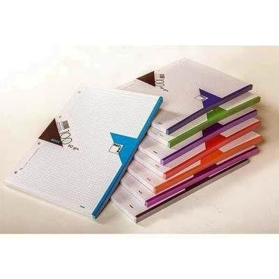 Recambio encolado Pacsa 100h 90g cuadros 5x5 A4 turquesa 21040