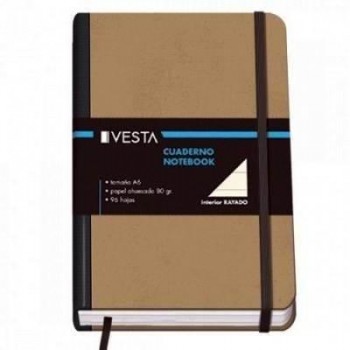 Cuaderno Vesta Nature tapa cartoné rayado A6 10641