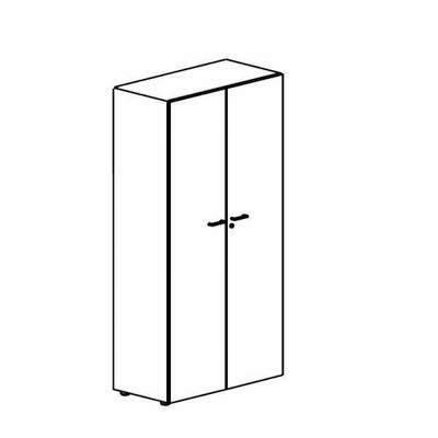 Armario Puertas Completas Premier Melaminado 181x42x80cm 9090.8659